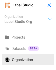 Screenshot of organization page